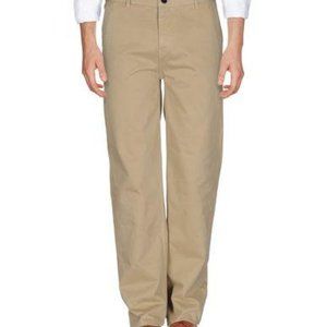 WHISTLES Men's Tan Chino Casual Pants Regular Fit Straight Leg Size 32-Pre-Owned